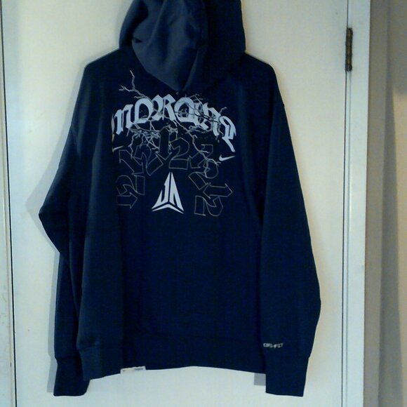 NEW NBA JA MORANT Standard Issue FZ PO Hoodie MEN'S NAVY LARGE